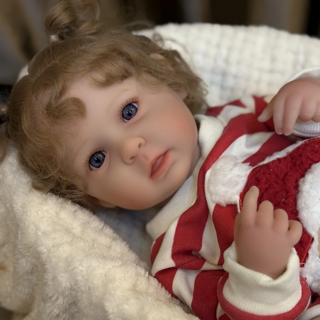 18-20 인치 빨 수있는 Ward Bebe 뿌리 머리카락으로 다시 태어난 소녀 부드러운 비닐 바디 수제 다시 태어난 인형 실물 같은 현실적인 신생아 인형