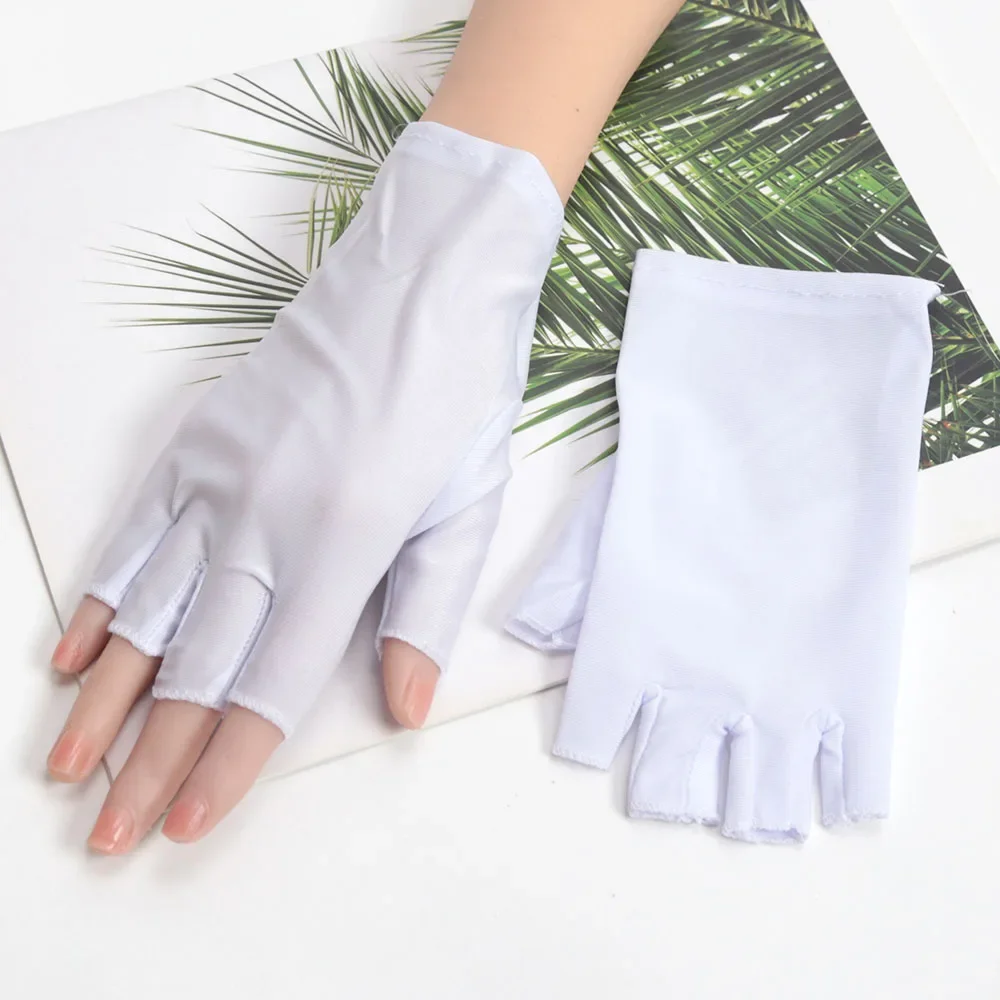 

Women Half Fingers Gloves Summer Breathable Thin Semi-Finger Driving Glove Sunscreen Anti-Uv Fingerless Gloves