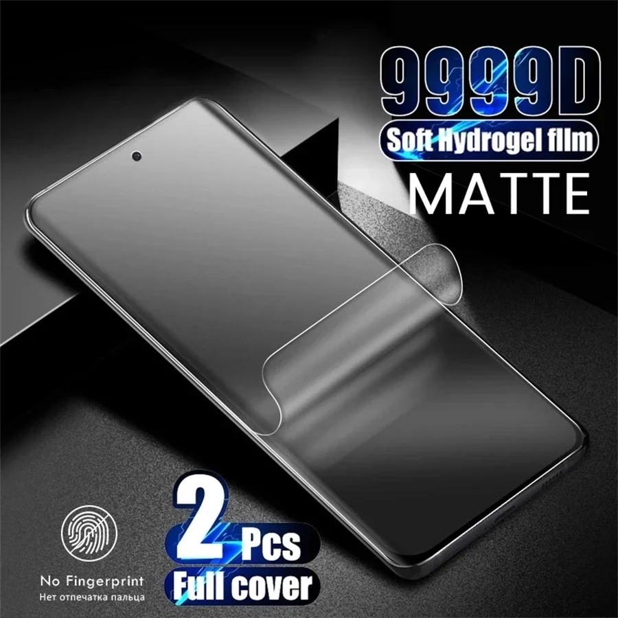 2PCS 9999D Anti-Fingerprint Matte Soft Hydrogel Film Screen Protector For Xiaomi PocoX6 PocoX6Pro Poco X6 Pro X 6 X6Pro 6X 2024