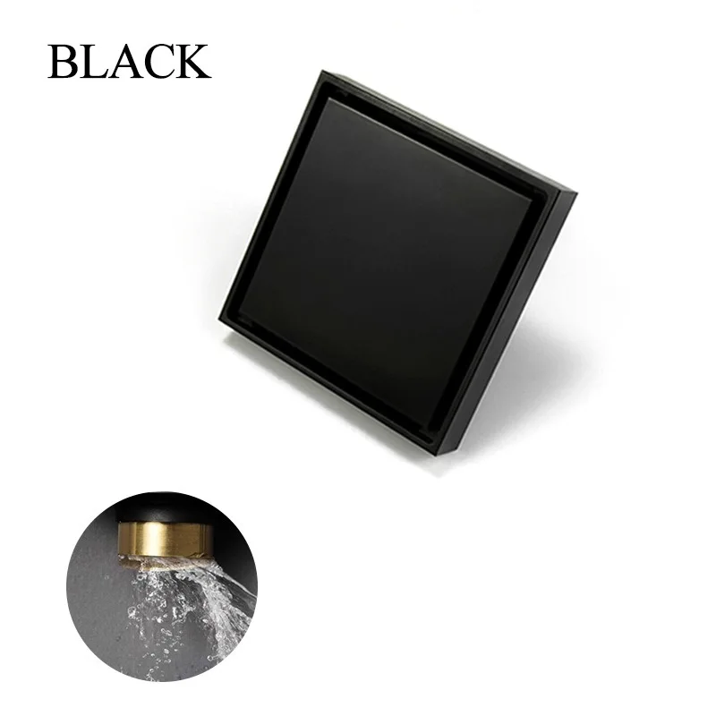 Invisible floor drain, all copper, can be installed with tiles, dual-purpose bathroom floor drain, odor-proof and insect-proof c