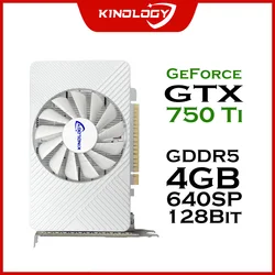 Kinology GTX 750 Ti 4 GB Volledige Nieuwe grafische kaart GDDR5 192bit 750Ti videokaart 4 gb board de video gtx 750 ti 4 GB