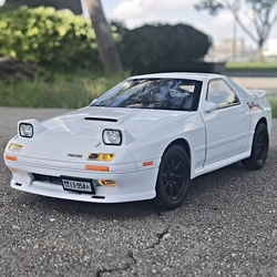 子供のための合金鋳造おもちゃの車モデル,マツダrx7 RX-7,fc,初期のスーパーカー,サウンドとライト,収集品,誕生日プレゼント,1:32