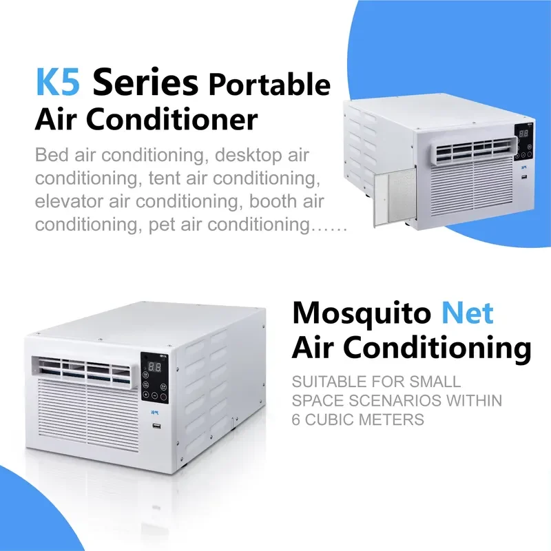 Picture 5: Mini Portable Solar Electric Air Conditioner Cooling Only for Camping Car Hotel Household Use with US AU Plug