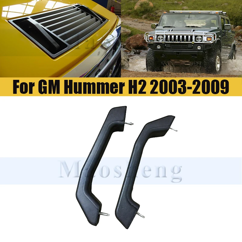 1 Pair Hood Latch Release Handle For GM Hummer H2 2003-2009 Hood Bonnet Release Handle Bracket Pull Handle Plate