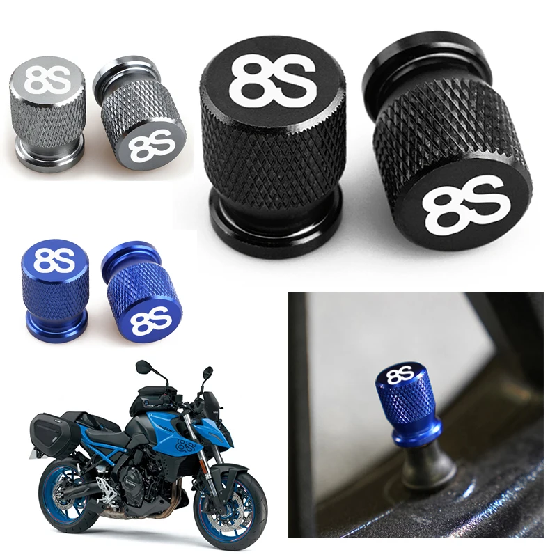 

Аксессуары для ремонта мотоциклов, алюминиевая крышка клапана с ЧПУ, 1 пара с логотипом 8S для SUZUKI GSX-8S GSXS-8S GSX8S GSX 8S