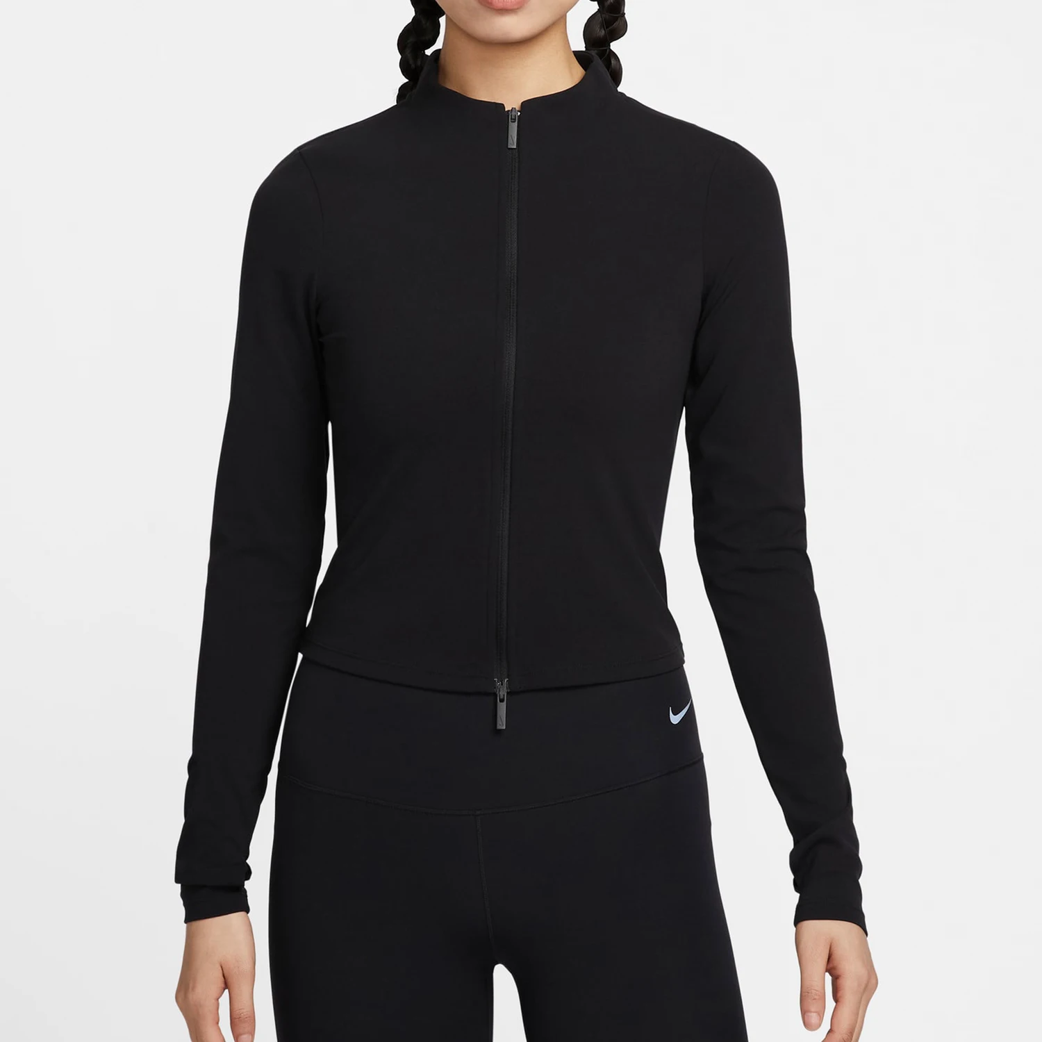 

Оригинальная женская дышащая спортивная тренировочная куртка Nike с воротником-стойкой, 2024, FV7424-010