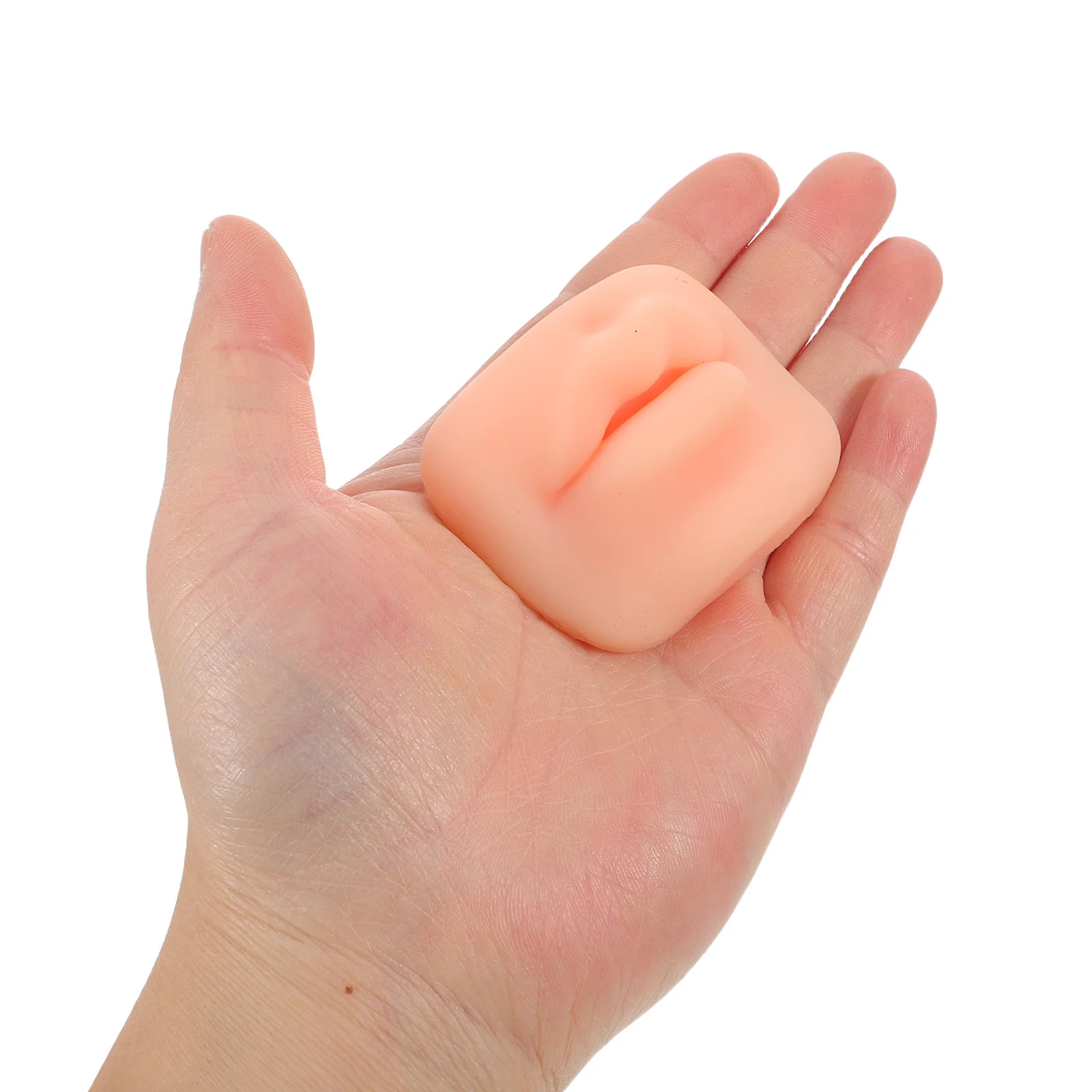 

2Pcs 5D Silicone Lips Mold Realistic Square Round Shapes Practice Skin Fake Lip Tool Tattoo Fake Lips