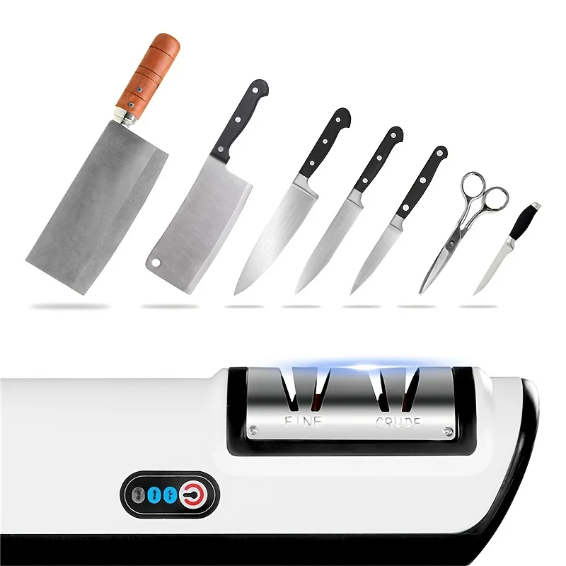 Electric Knife Sharpener Portable Multifunctional Fast Home Knife Scissor Cutlery Sharpener Kitchen Gadgets