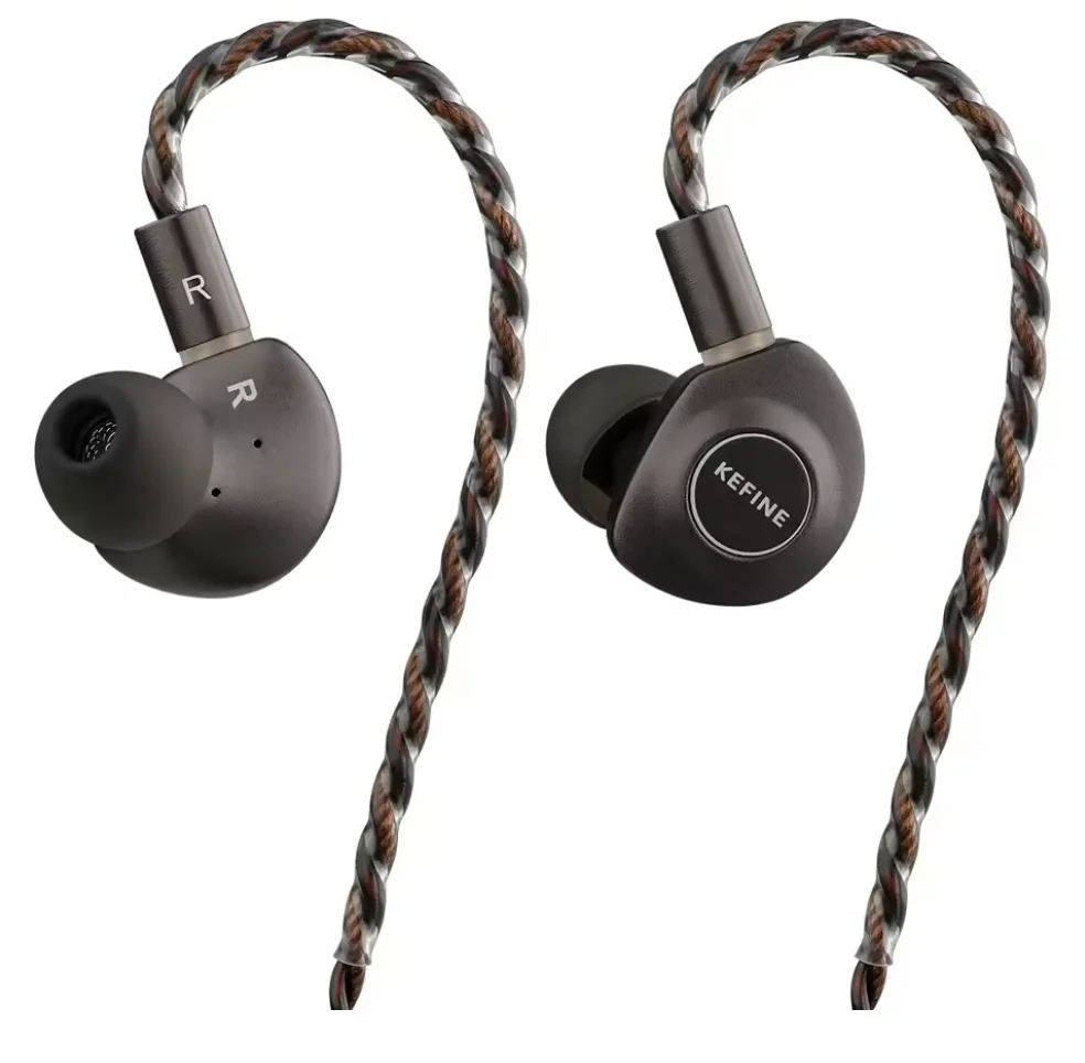 

KEFINE Delci 10mm DLC+PU Diaphragm Dynamic Driver Hifi Wired IEM Earphones with CNC Metal & Detachable 0.78mm 2pin 3.5mm Cable