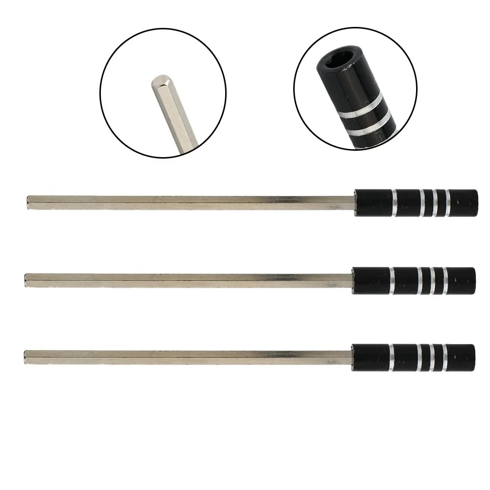 Hex Socket Adapter Screwdriver Bit Holder Magnetic Metal Shaft Extension Bar Rod Convenient Tool for Tight Spaces Pack of 3