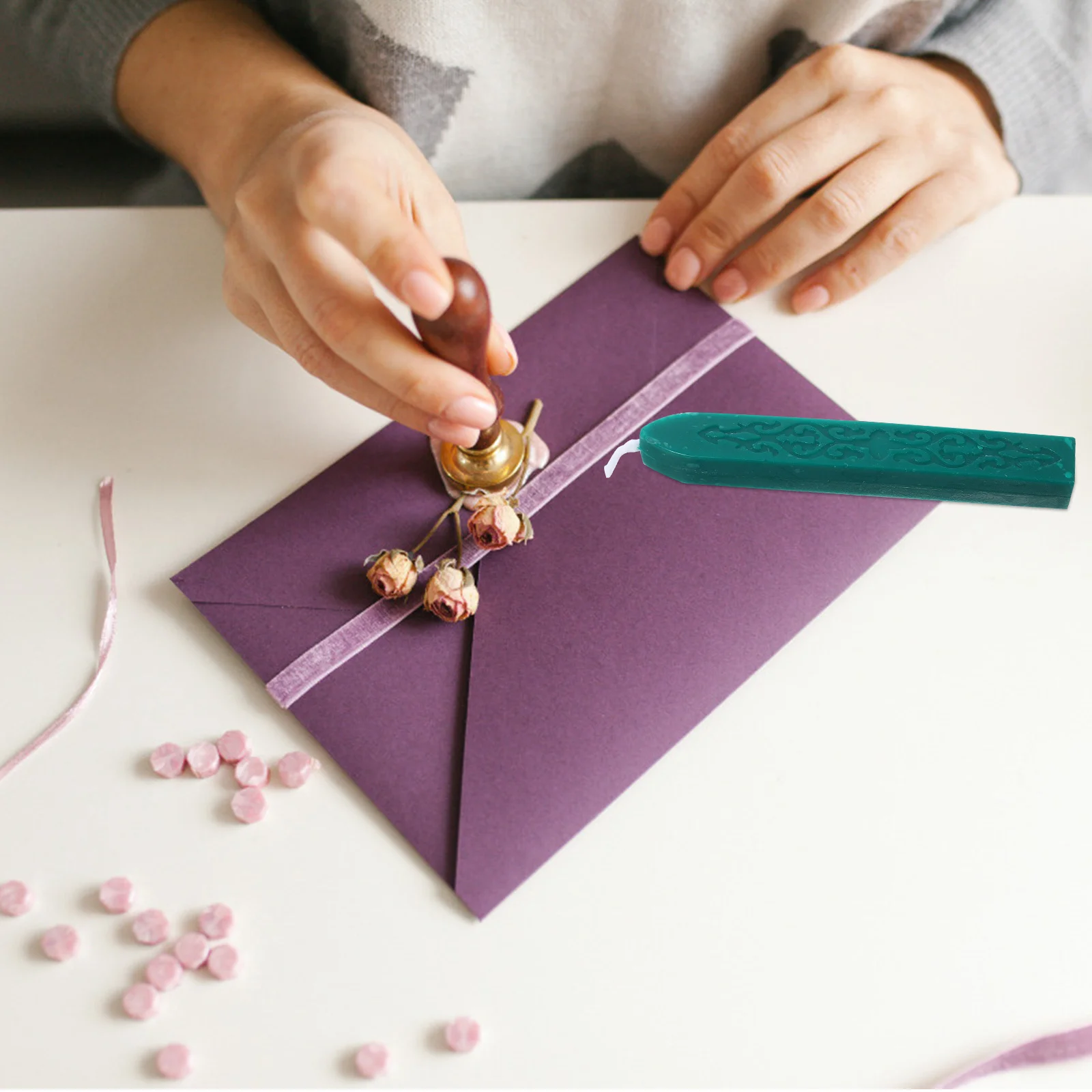 6 قطعة العصي الشمع الختم مع الفتائل النار مخطوطة ل ختم من الشمع ختم المغلف دعوات الزفاف Diy بها بنفسك الحرفية هدية #3