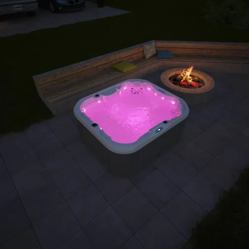 Function Acrylic Outdoor Tub Application Bathtub Freestanding Classic Massage Bathtub Massage Bathtub with Small Size