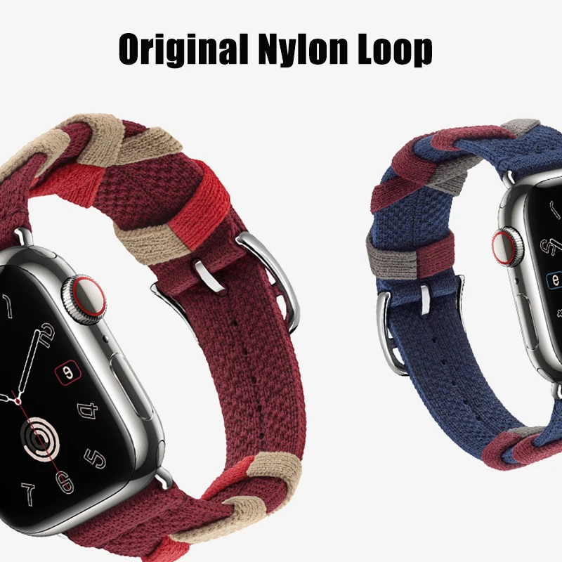 Bridon Strap for Apple Watch Band 49mm 44mm 40mm 45mm 49mm 41mm 38mm Original Loop Nylon IWatch Series 9 8 SE 7 6 5 4 3 Ultra 2