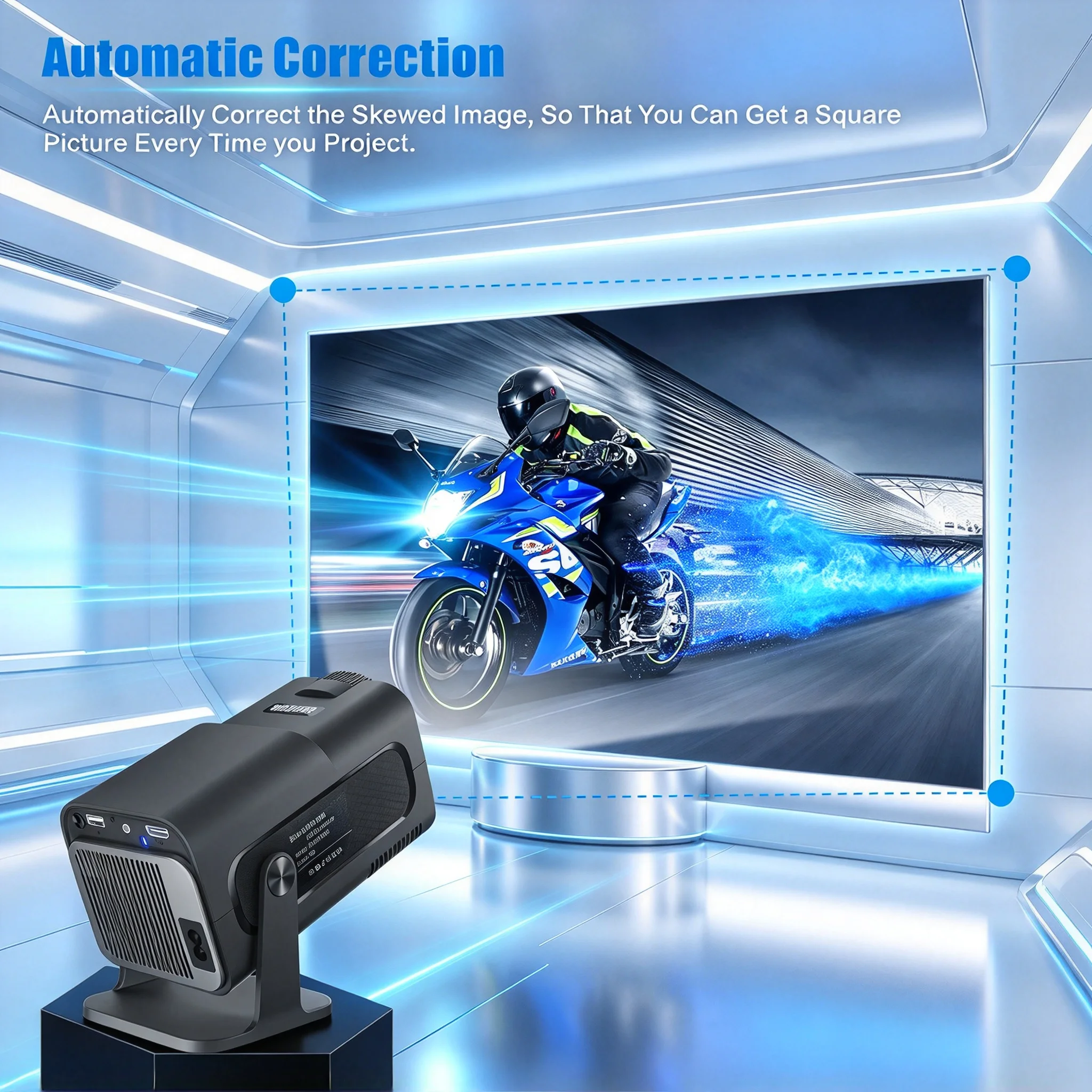 Портативный проектор с поддерж – обзор и цена 4K Smart Projector Android 11 Wifi 6