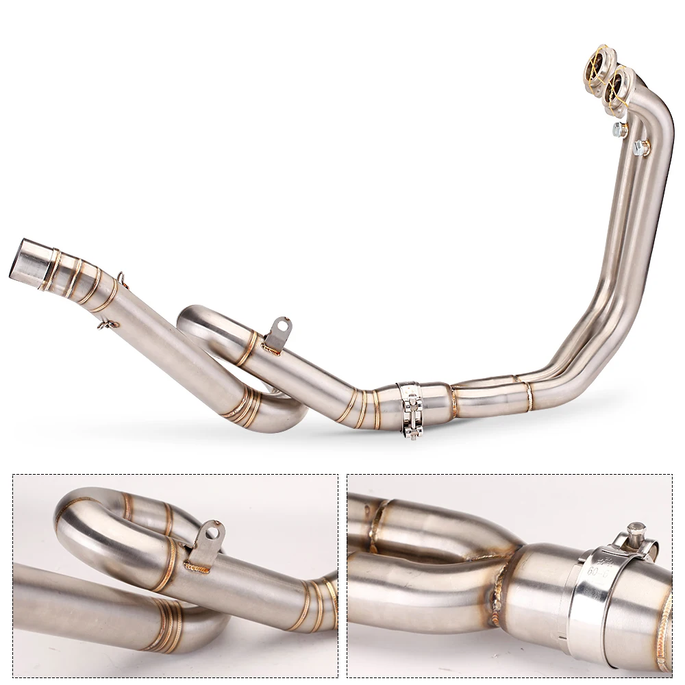 

Slip on Motorcycle Exhaust Full System Optional Header Stainless Steel Front Link Pipe Muffler Escape For Beneli 752s