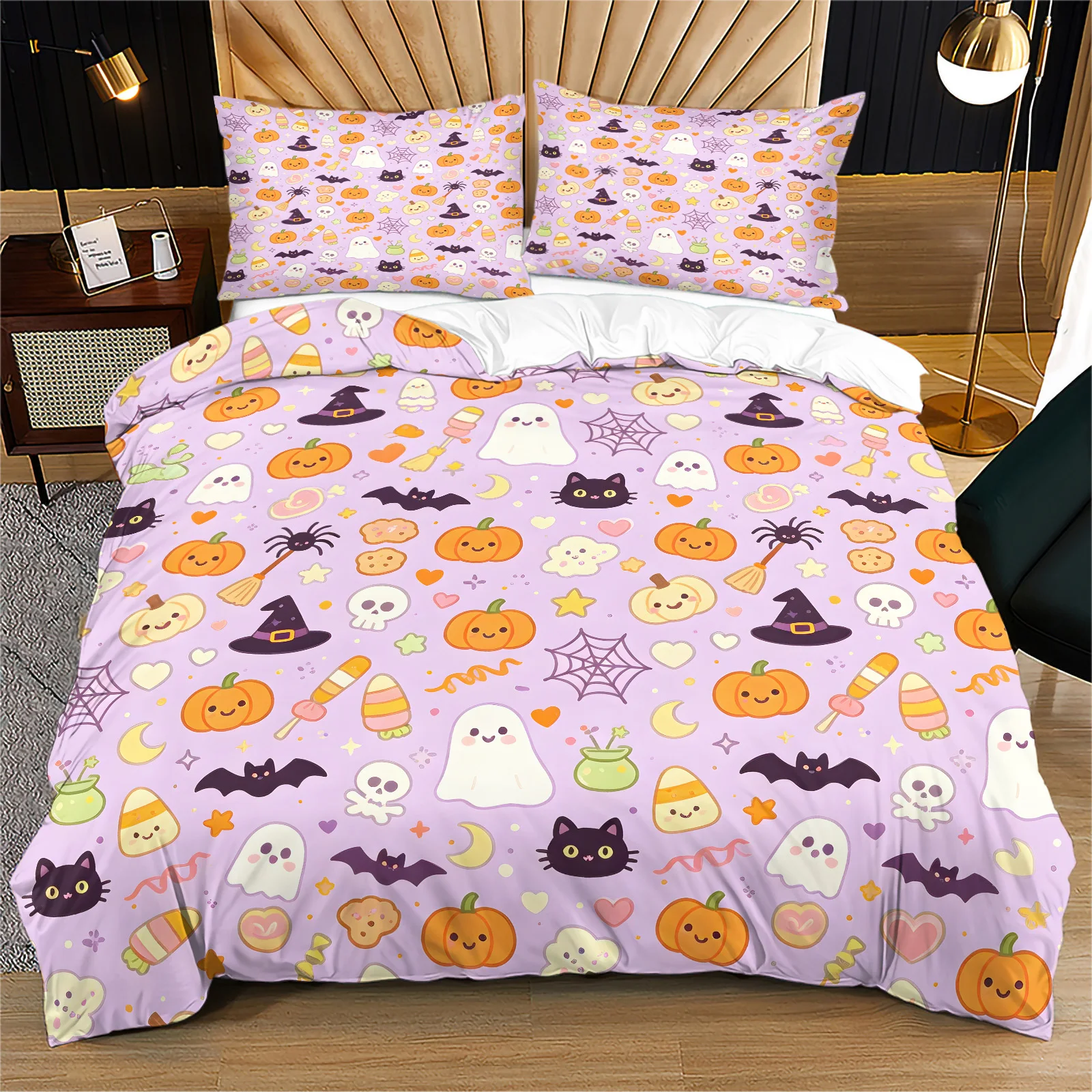 juego-de-funda-de-edredon-de-halloween-de-color-purpura-con-un-diseno-adorable-de-calabazas-y-fantasmas-y-juego-de-ropa-de-cama-de-microfibra-con-fundas-de-almohada-para-la-decoracion-de-halloween