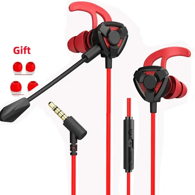 Zestaw słuchawkowy dla graczy słuchawki przewodowe słuchawki douszne do gier z mikrofonem dla Pubg PS4 CSGO Casque telefon Tablet Laptop uniwersalna gra