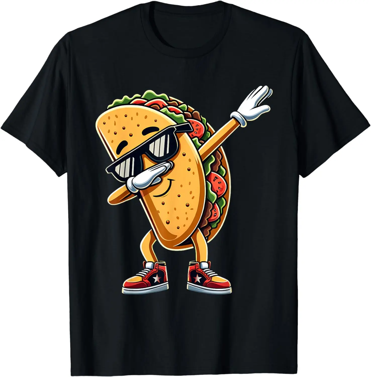 Cinco De Mayo Dabbing Taco Funny Mexican Food Boys Girl Kids T-Shirt Funny Corn Cake Printing Hip-hop Streetwear Sense of Pride