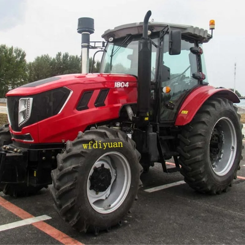 durable：4X4 220hp AC Cabin traktor diesel engine farm tractors for agriculture diyuan trator