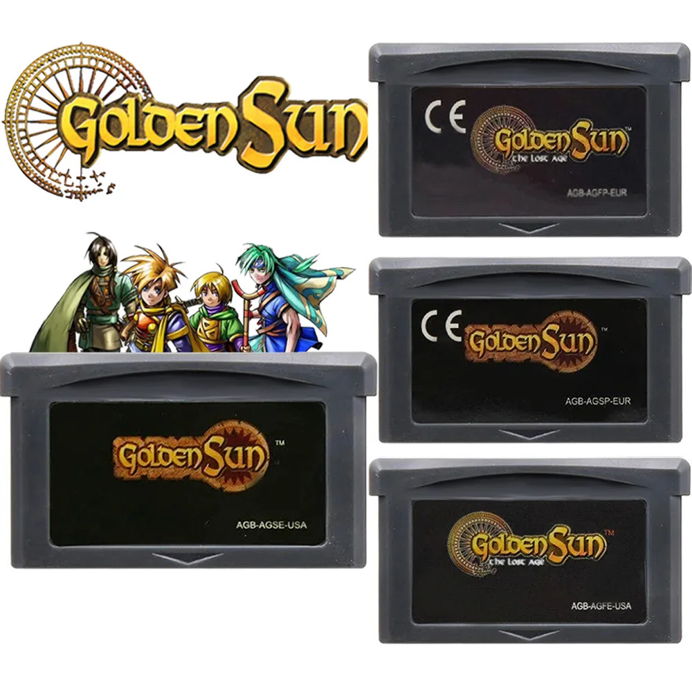 GBA Game Cartridge 32 Bit Video Game Console Card Golden Sun Series The Lost Age for GBA/NDS