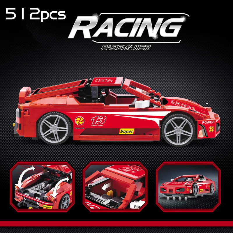 741 pçs série de alta tecnologia 2in1 lp 560-4 racer blocos de construção coupe modelo de carro esportivo tijolos técnicos brinquedos para meninos crianças presente