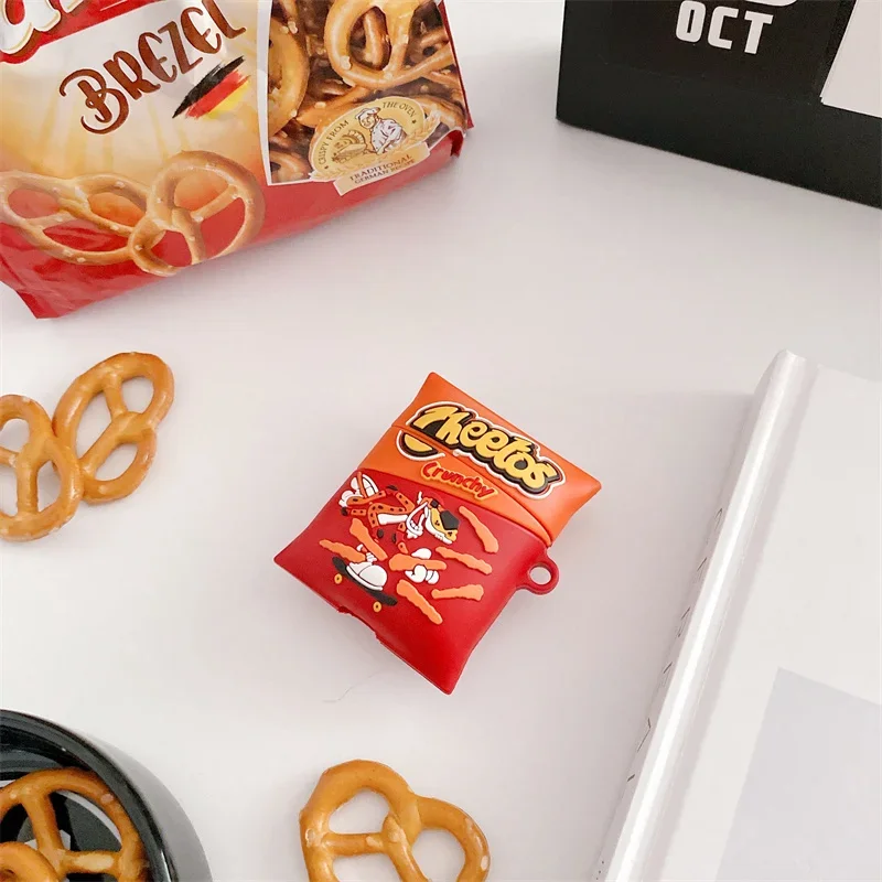 رقائق ثلاثية الأبعاد البطاطس المقلية الكرتون لطيف حقيبة سماعة الاذن ل AirPods 4 2024 سماعة رأس لاسلكية غطاء ل AirPods Pro 3 ل AirPods 3 #4