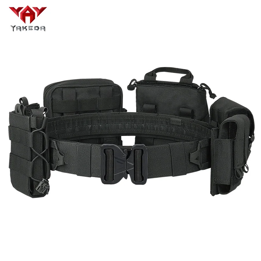 NONE YAKEDA Trainingsgürtel Outdoor Patrol achtteiliges Set, abnehmbarer und verstellbarer Trainingsgürtel 3