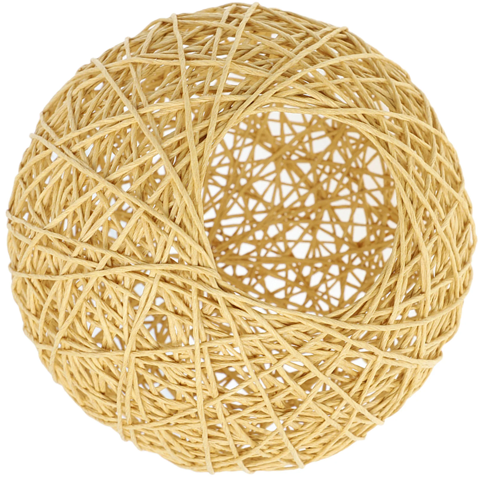 

Woven Lamp Shade Lightweight Rustic Style Lampshade for Hanging Pendant Ceiling Lamp Cover for Restaurants
