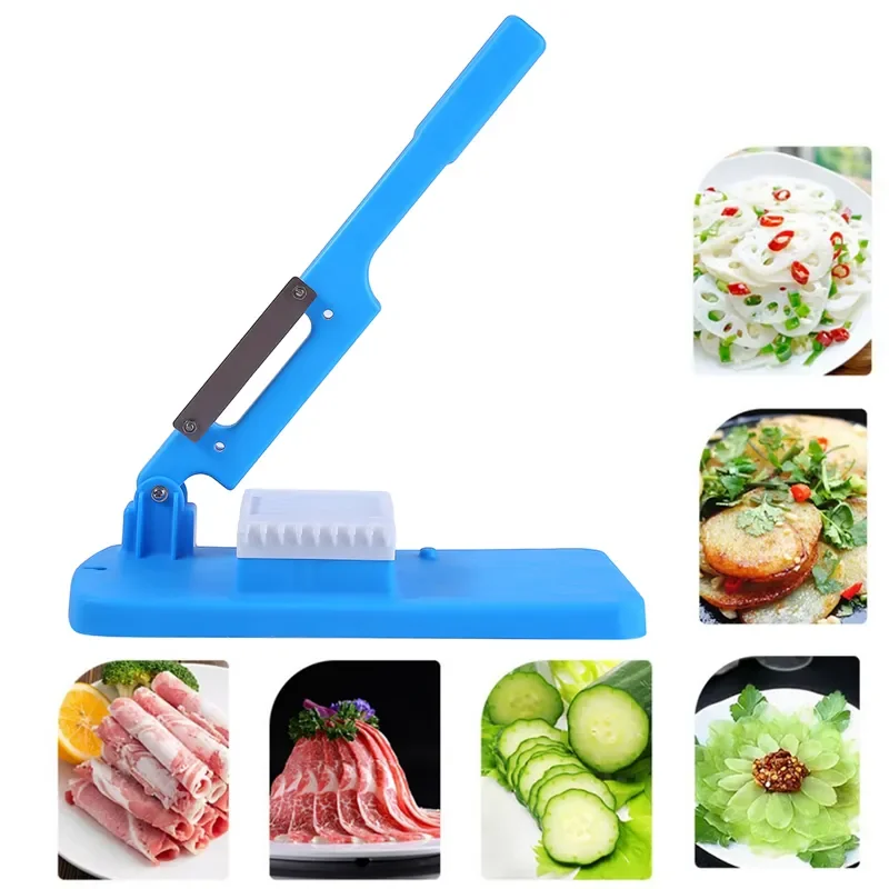 Multifunctional Table Slicer Frozen Meat Cutting Machine Beef Herb Mutton Rolls Cutter Fruit Vegetable Easy Slice Kitchen Tools