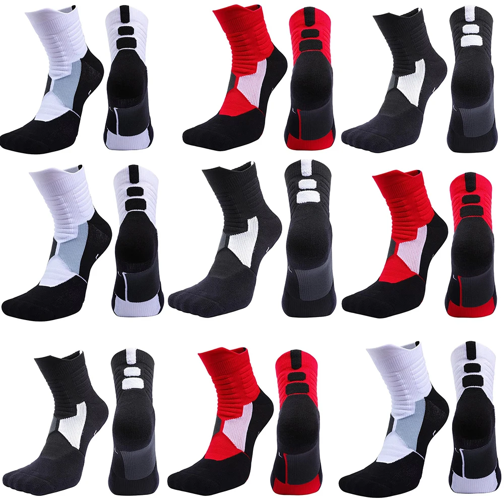 

Баскетбольные носки унисекс с усиленным каблуком и носком, дышащие влагоотводящие спортивные тренировочные носки с поддержкой лодыжки