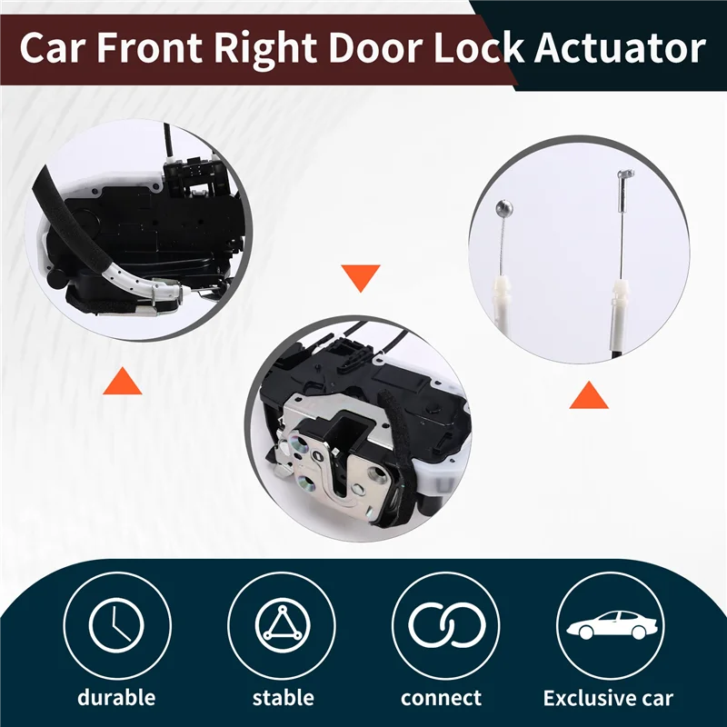 

Car Front Right Door Lock Actuator Door Lock Motor 80500-JE20A-B105 For Nissan Qashqai J10 2006-2013-A02G