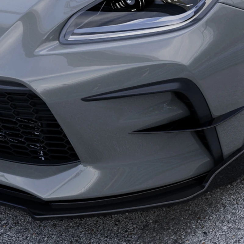 

Front Bumper Side Splitter Car Front Bumper Side Splitter Spoiler Canards Air Knife Spoiler for GR86 BRZ 2022+ Glossy Black