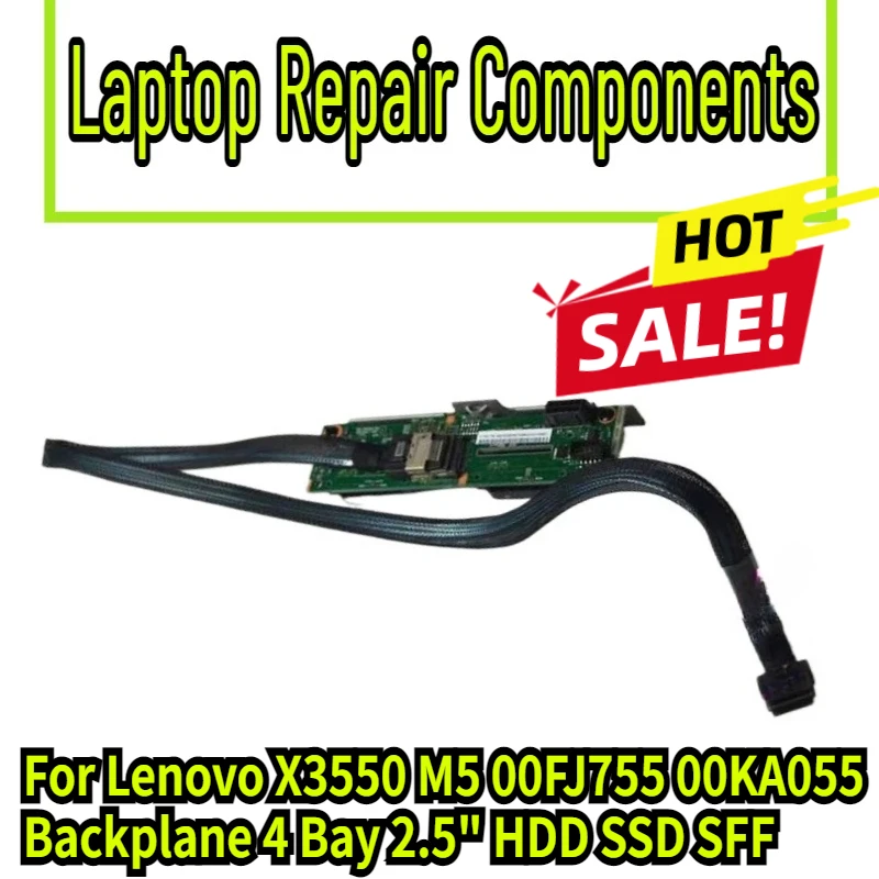 90% New For Lenovo X3550 M5 00FJ755 00KA055 Backplane 4 Bay 2.5