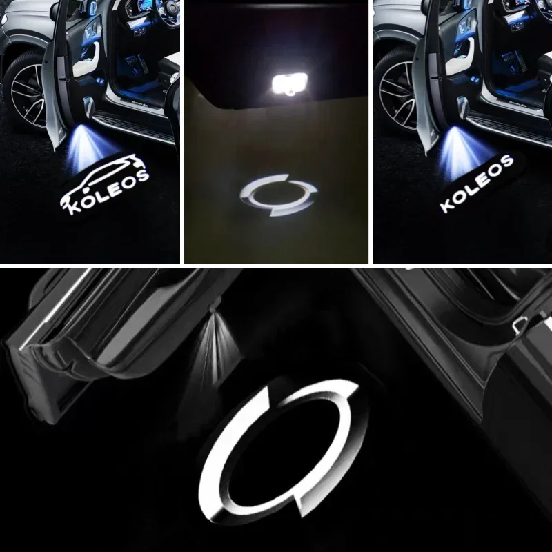 Для Renault Latitude, Megane, Koleos, Espace, INITIALE, RS, GT Sport: Светодиодный проектор логотипа на дверь автомобиля, стилизованная приветственная лампа-проектор