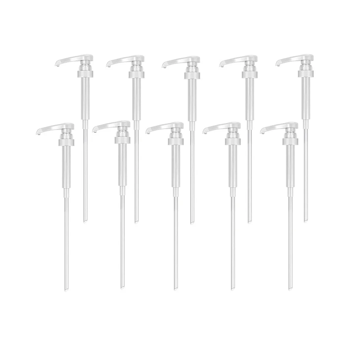 

10PCS Coffee Milk Tea Dispenser Syrup Pump Liquid Dispenser for Syrup Dispenser Pump ,White