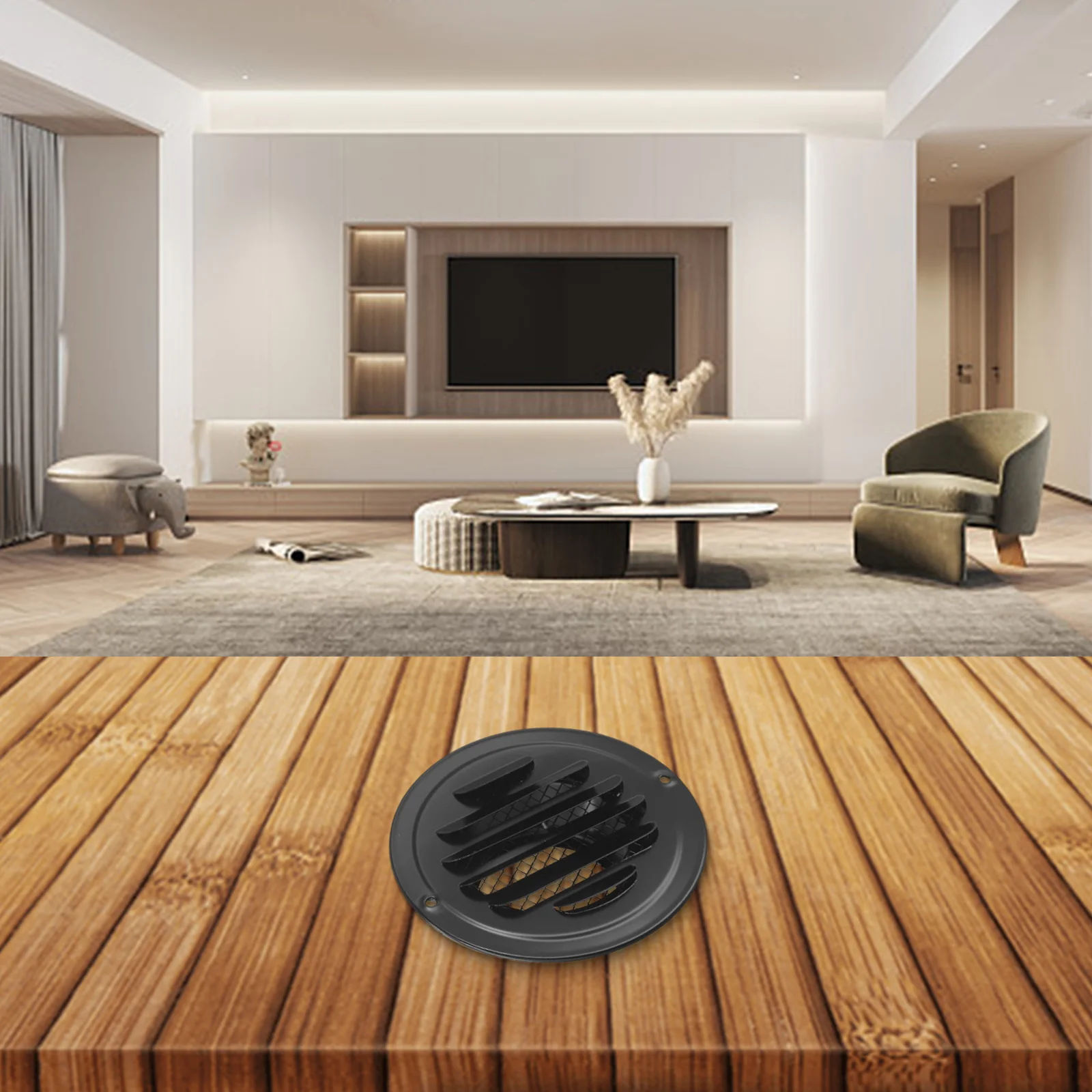 

Airflow Improvement Home Ventilation Exterior Wall Ventilation Air Vent Grill Cover Weatherproof Easy Installation