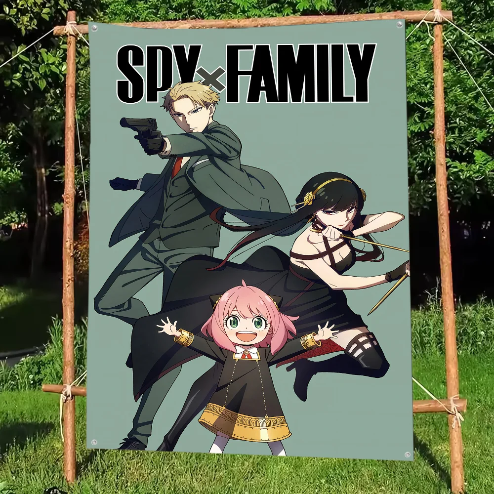 Anime S-Spy Family Flag DIY Flag For Family Group Party Living Room Home Dorm Decor Wall Art Decor Banner