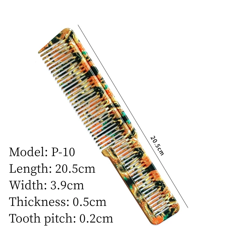 Haarschnitt Kamm profession elle Friseursalon Friseur Kämme Graffiti Muster doppelseitige Haar bürste Friseur Styling-Tools y0702 – Detail 5