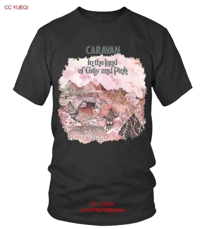 PGSR-BK. CARAVAN - IN THE LAND OF GREY AND PINK T-SHIRT SIZE S-5XL