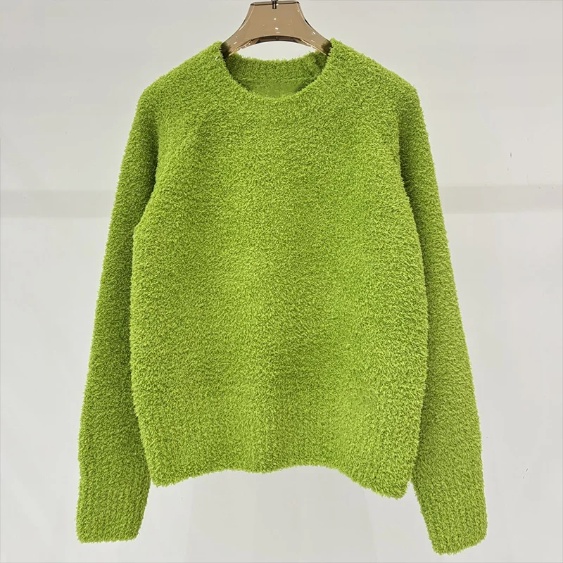 

High quality Solid-color minimalist women's pullover sweater - soft new collection for autumn and winter 25120619