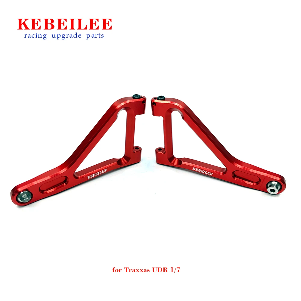 KEBEILEE-brazos superiores de suspensión CNC, aluminio #7075, L & R para TRAXXAS UDR 1:7