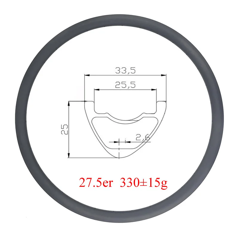 

LIENGU 330 г XC AM 27,5er 33,5 мм асимметричный карбоновый обод MTB велосипеда глубина 25 мм бескамерное колесо для горного велосипеда UD 3K 12K
