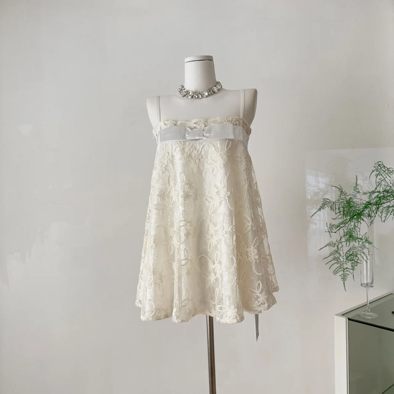 

Sweet Jacquard Halter Birthday Dress Women Summer Fashion Bow Sequin Waist A-line Mini Dresses Luxury Party Vestdios
