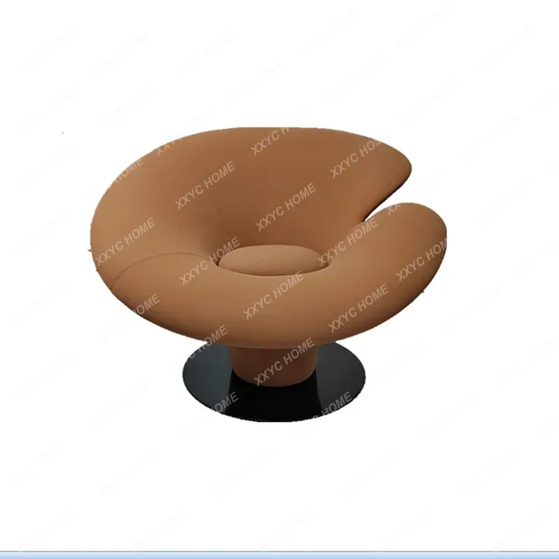 Leisure Chair Art Horseshoe Lotus Seat Creative and Slightly Luxury Lazy Ganoderma Chair