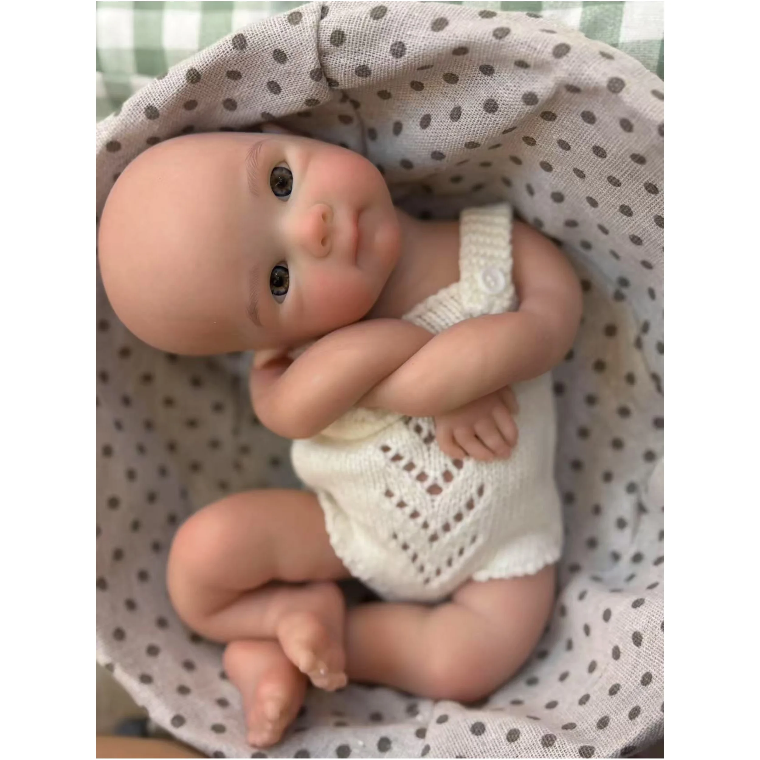 AnjoDoll 2 sets Kleding 13 Inch Open Mond Bettie Bebe Meisje Wasbaar Geschilderd Pasgeboren Siliconen Pop Speelgoed reborn de siliconen