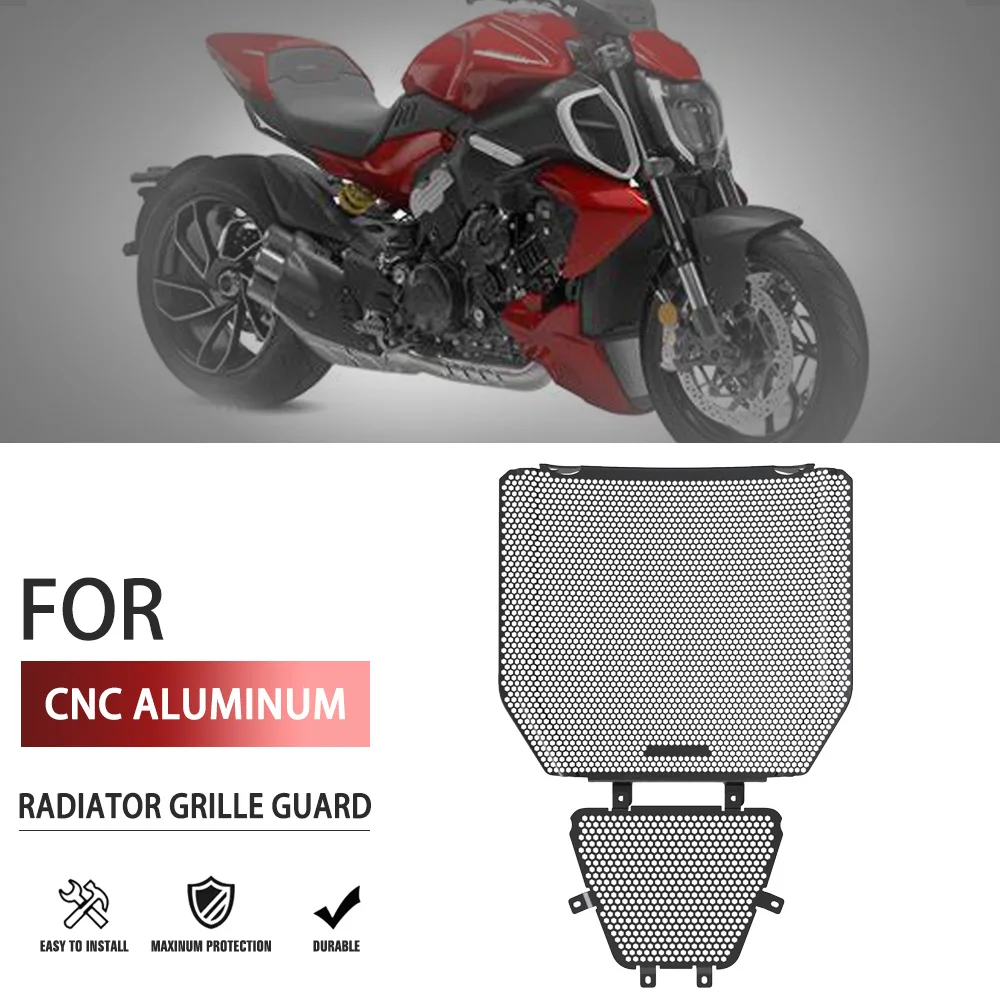 

For Ducati DIAVEL V4 Diavel V4 2023 2024 2025 Motorcycle Accessories Radiator Guard DiavelV4 Grille Protector Oil Cooler Cover