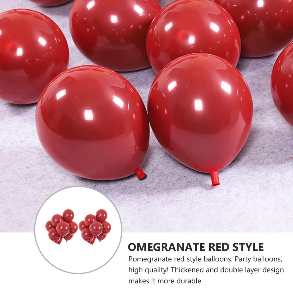 

50Pcs Wedding Balloon Decorative Pomegranate Thickened Double Layer Party Supplies Romantic Celebration Decoration