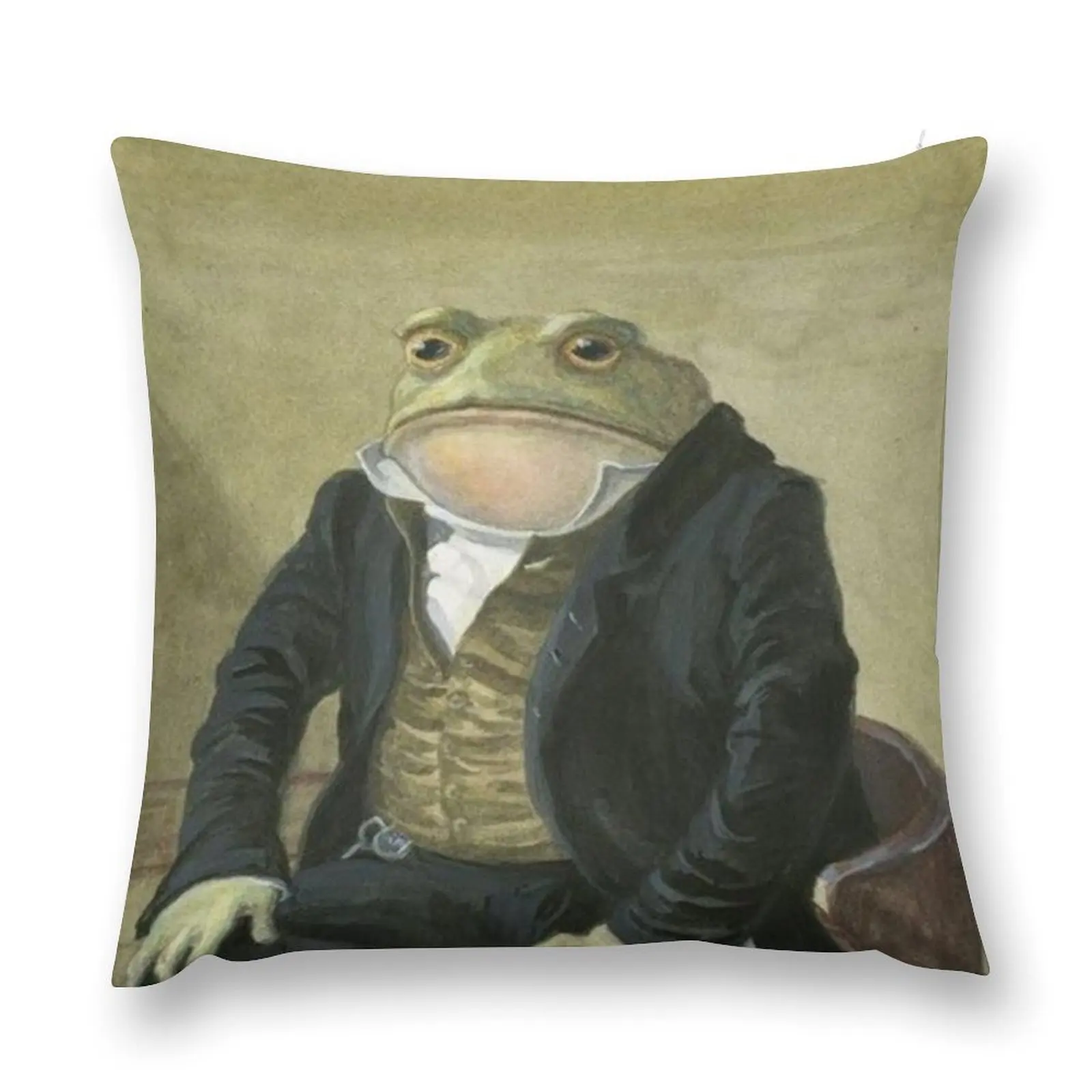 

Colonel Toad / Sir Toad Throw Pillow Room decorating items Pillow Case pillow