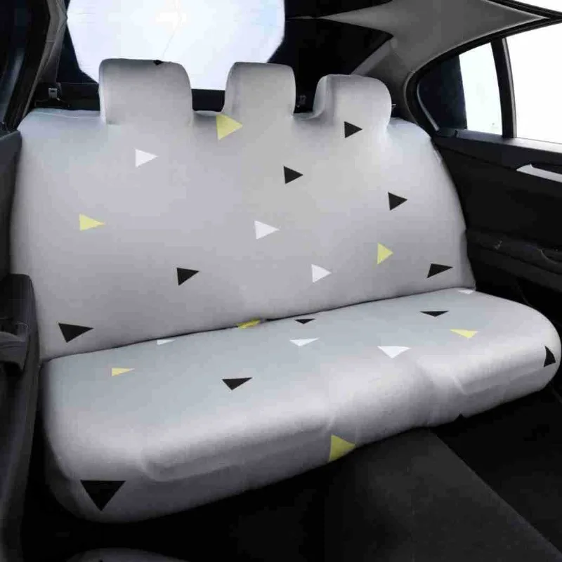 All-Inclusive Car Seat Cover Printed Fabric Car Back row Seat Protector Dust Covers Anti Slip Breathable Universal Car Decor