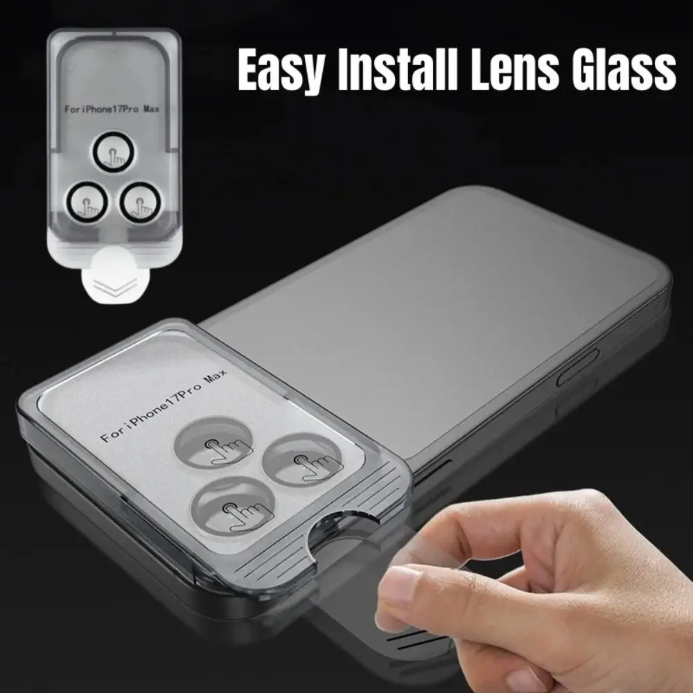 

Easy installation Lens Protector Anti-Scratch 9H Lens Protective Film Hardness Tempered Glass for iPhone 17 Pro/17 ProMax